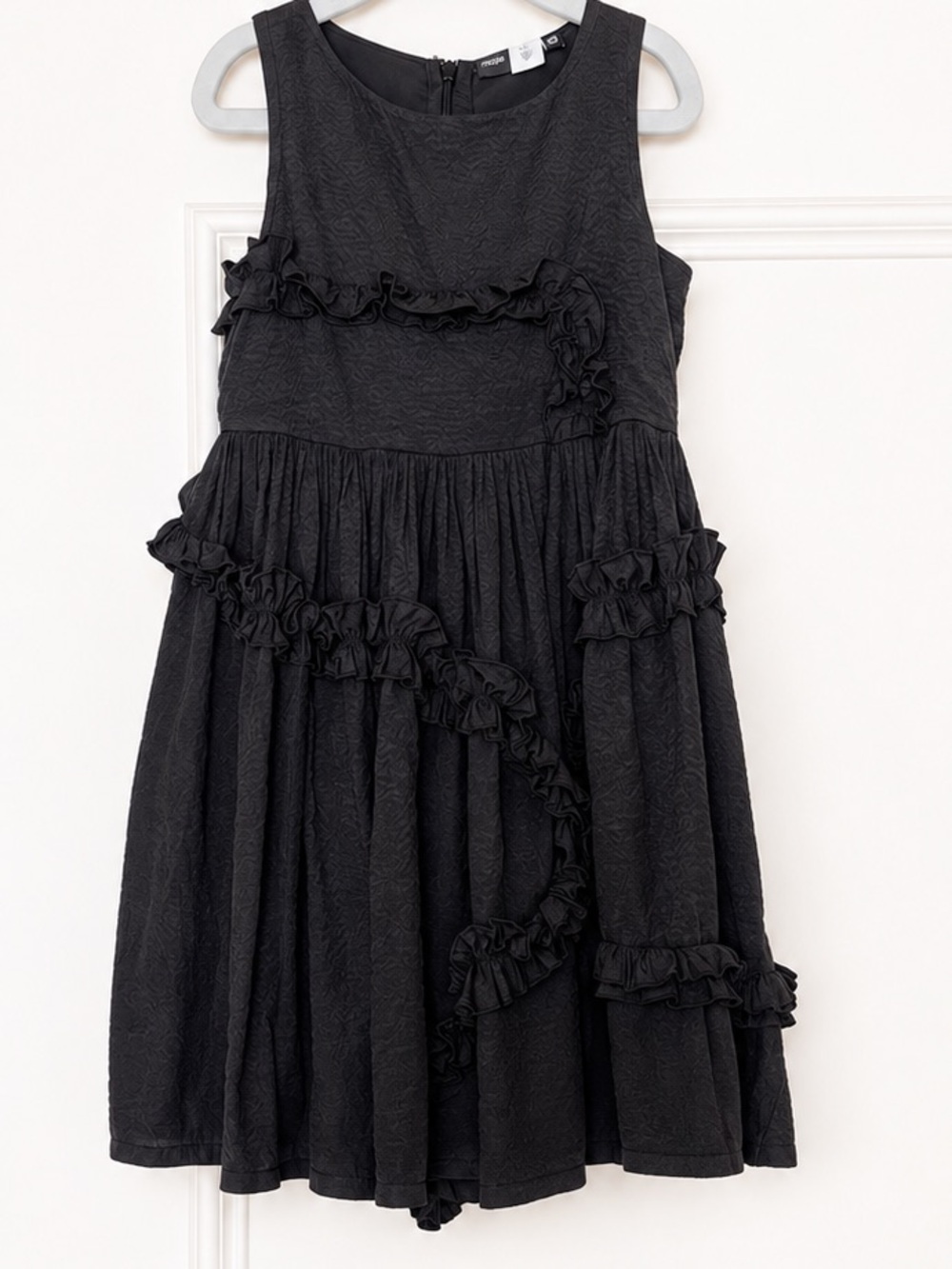 Molo Girls Black Ruffle Party Dress